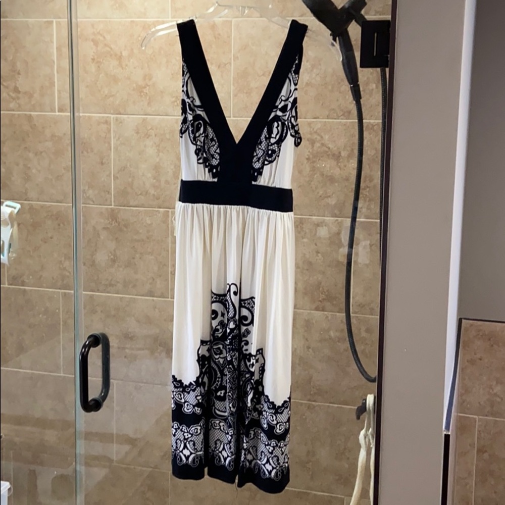 Black and white summer dress
